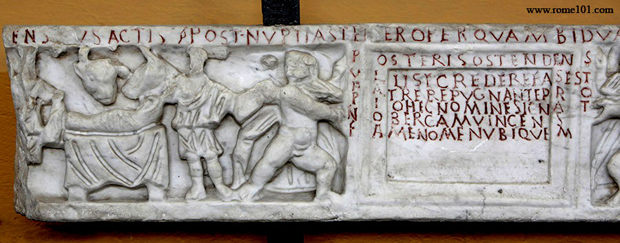 Christian Sarcophagus Front (left side)