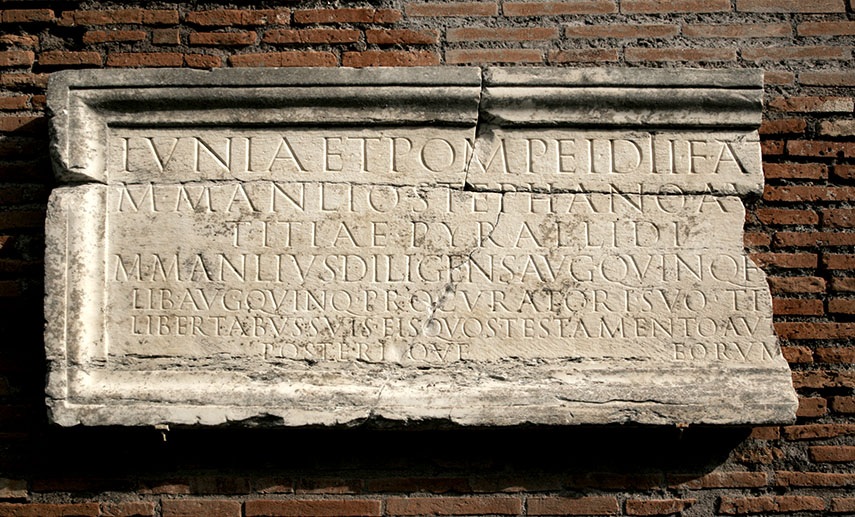 Ostia - Inscription
